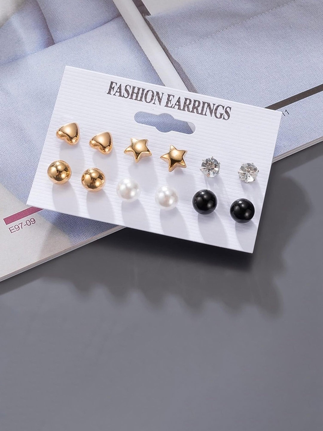 

ANNA CREATIONS Multicoloured Contemporary Studs Earrings, Multi