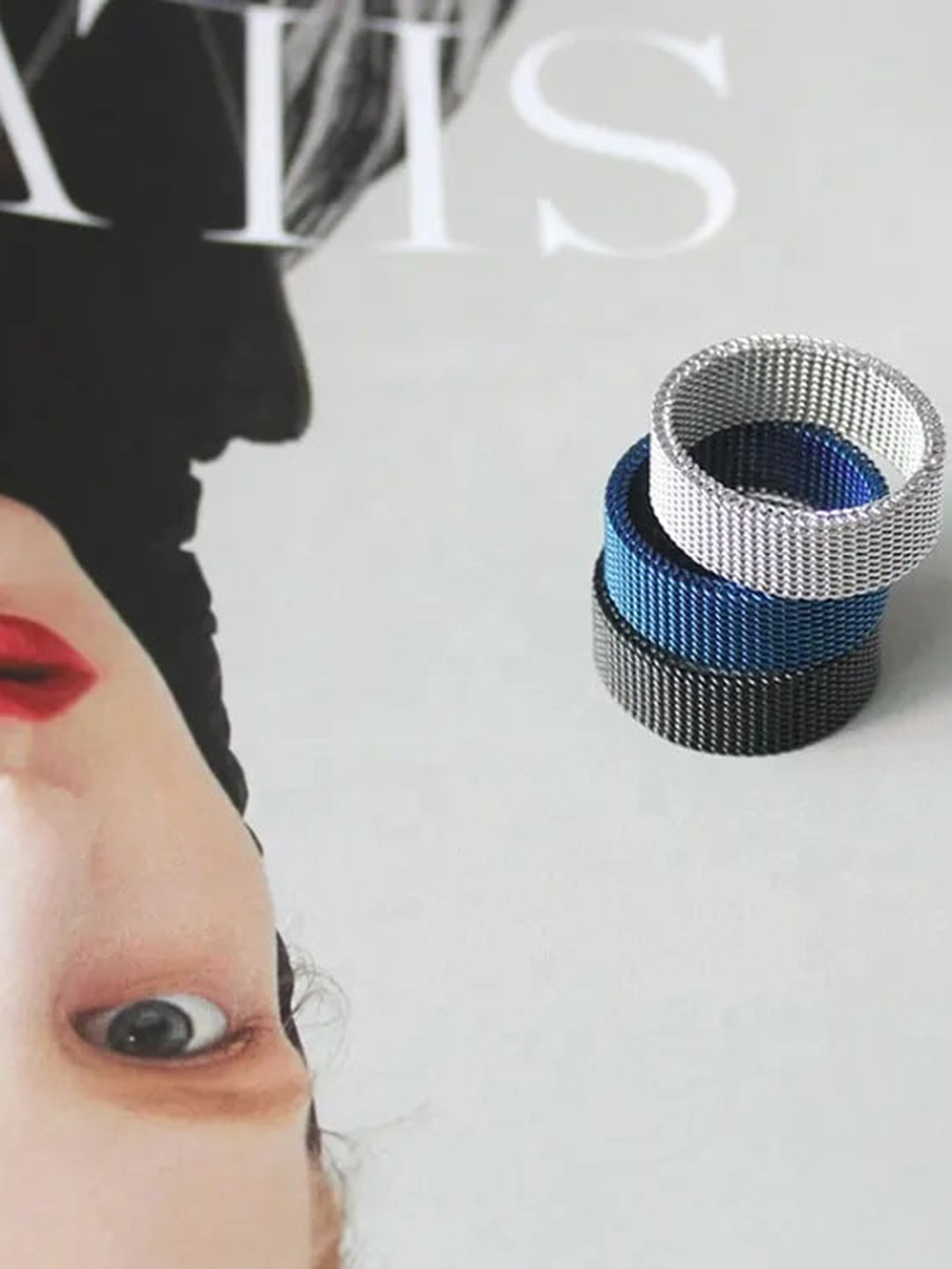 

MEENAZ Set Of 3 Silver-Plated Band Finger Ring