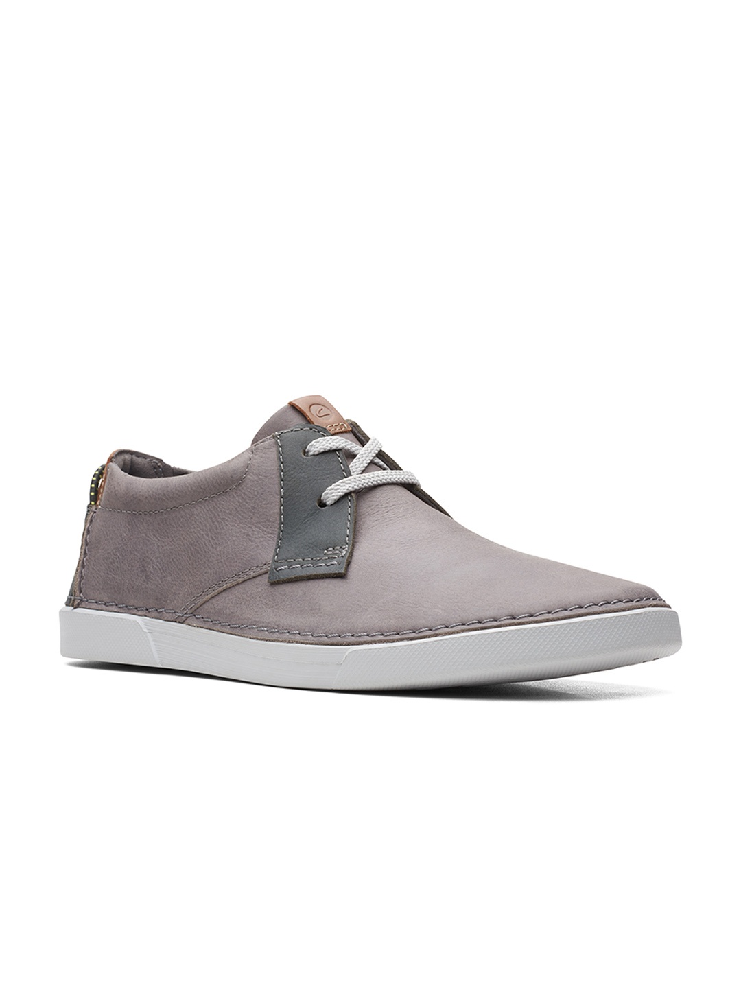 

Clarks Men Gereld Leather Comfort Insole Sneakers, Grey