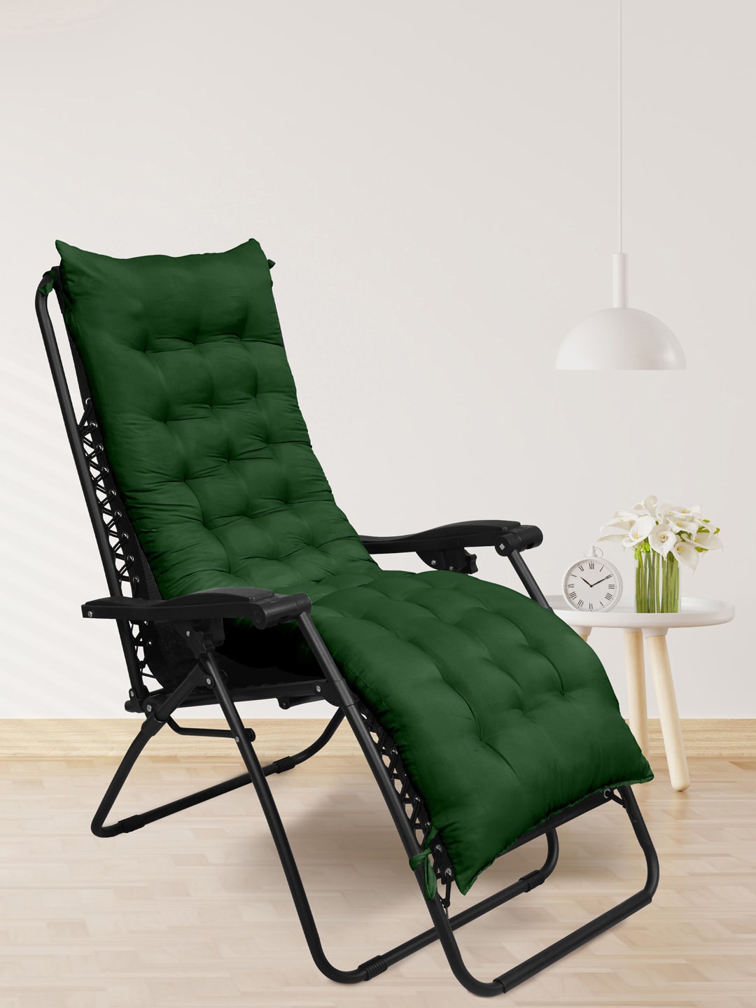 

RAASO Green Cotton Long Chair Pad Cushion