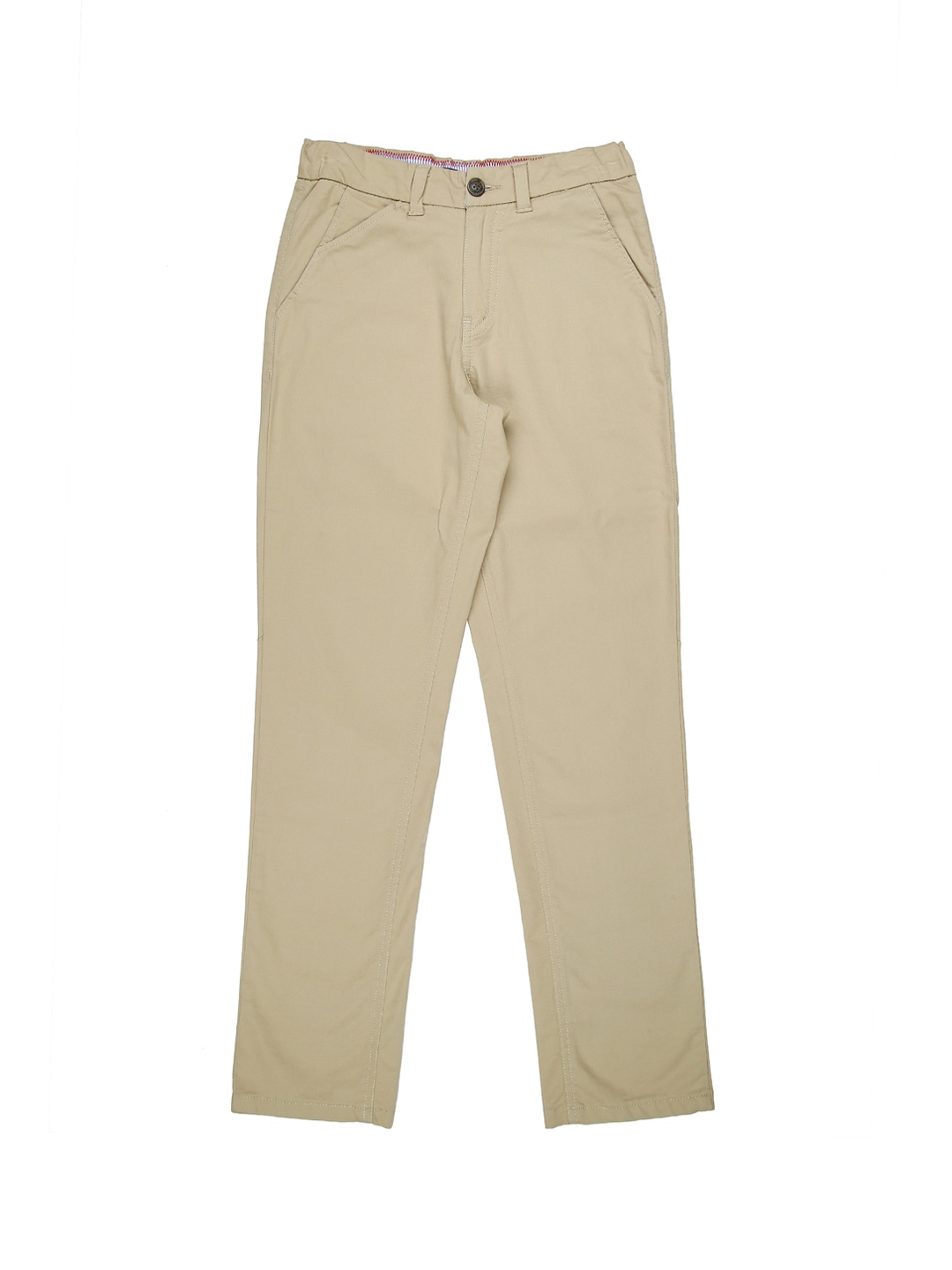 

Gini and Jony Boys Beige Regular Fit Solid Formal Trousers