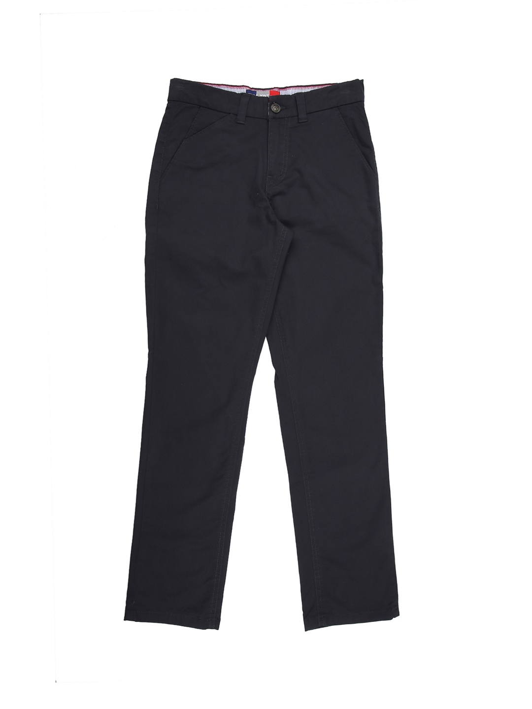 

Gini and Jony Boys Blue Regular Fit Solid Formal Trousers, Navy blue
