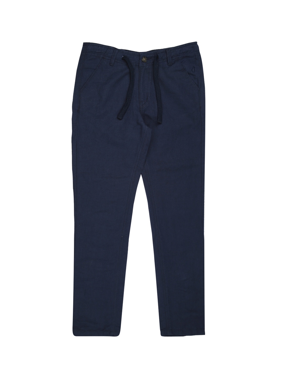 

Gini and Jony Boys Blue Regular Fit Solid Trousers