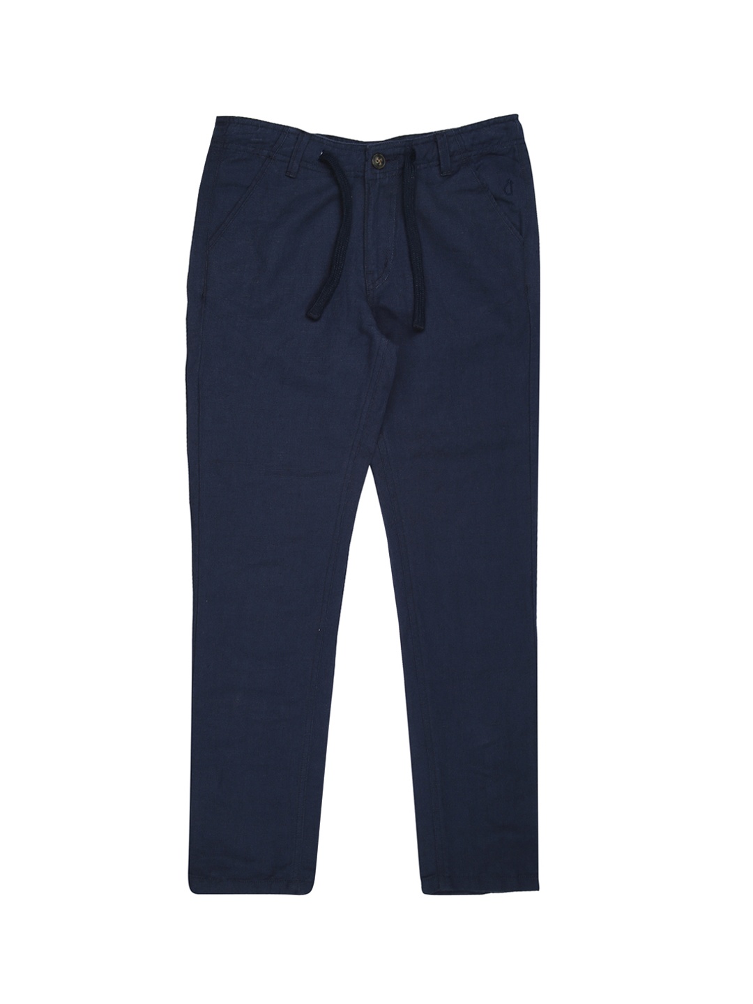 

Gini and Jony Boys Blue Regular Fit Solid Formal Trousers