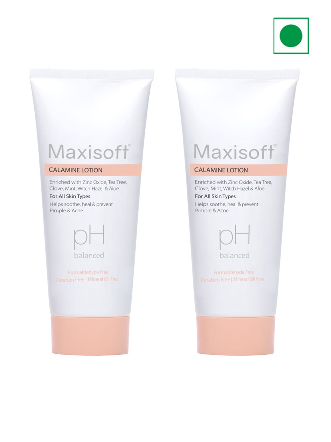 

Maxisoft Set of 2 Calamine Lotion with Tea Tree & Clove - 100 ml Each, White