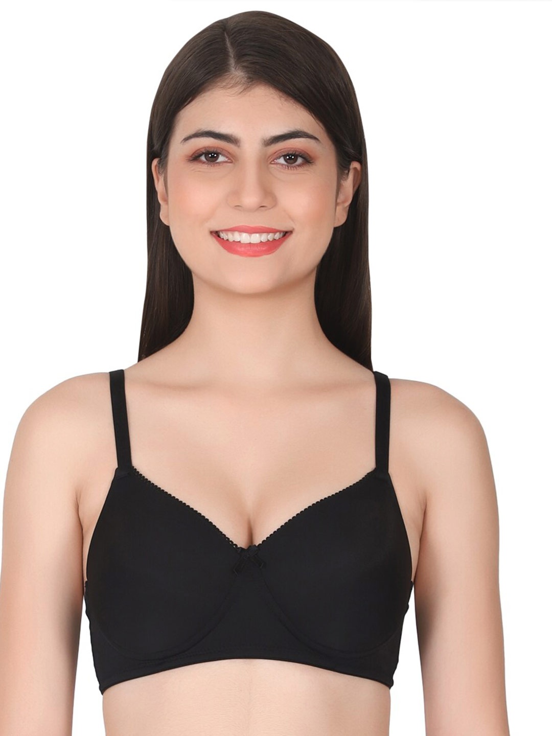 

LACYLUXE Full Coverage All Day Comfort Lightly Padded Bra, Black