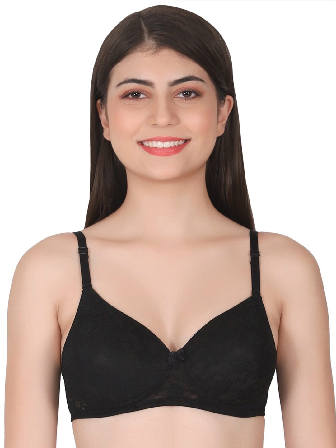 

Eve's Beauty Self Design Full Coverage All Day Comfort Lightly Padded Bra, Black