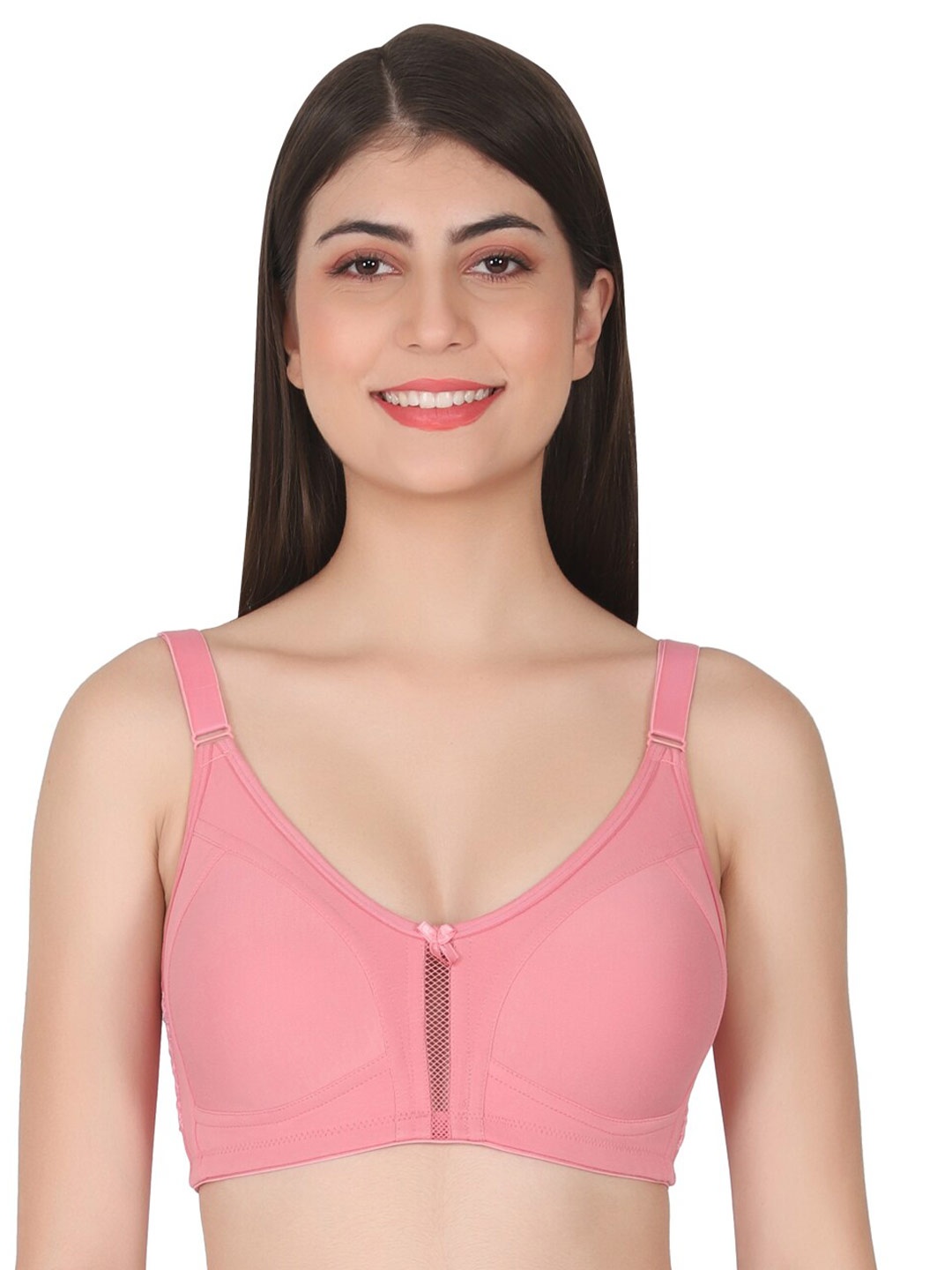 

Eve's Beauty Full Coverage All Day Comfort Cotton Bra, Peach