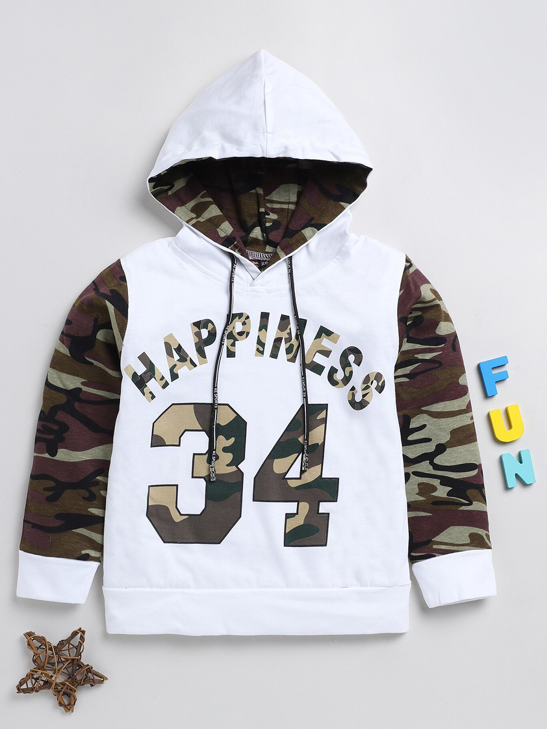 

SmartRAHO Boys Typography Printed Cotton T-shirt, White