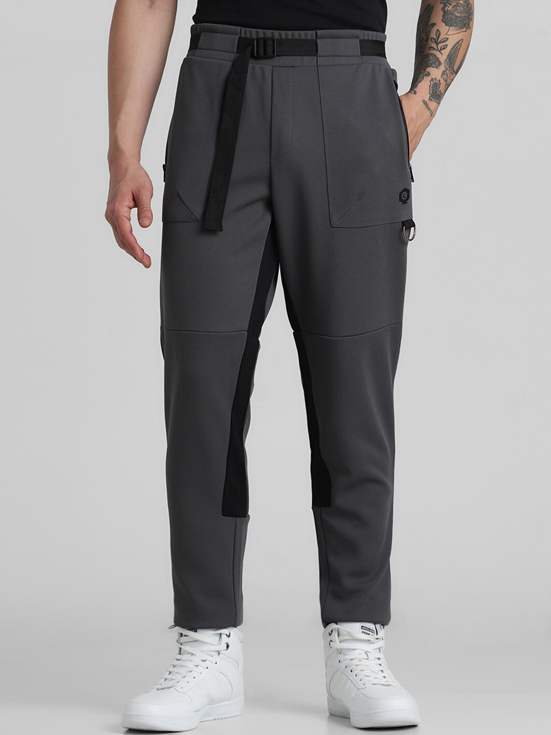 

Jack & Jones Men Mid-Rise Track Pant, Grey
