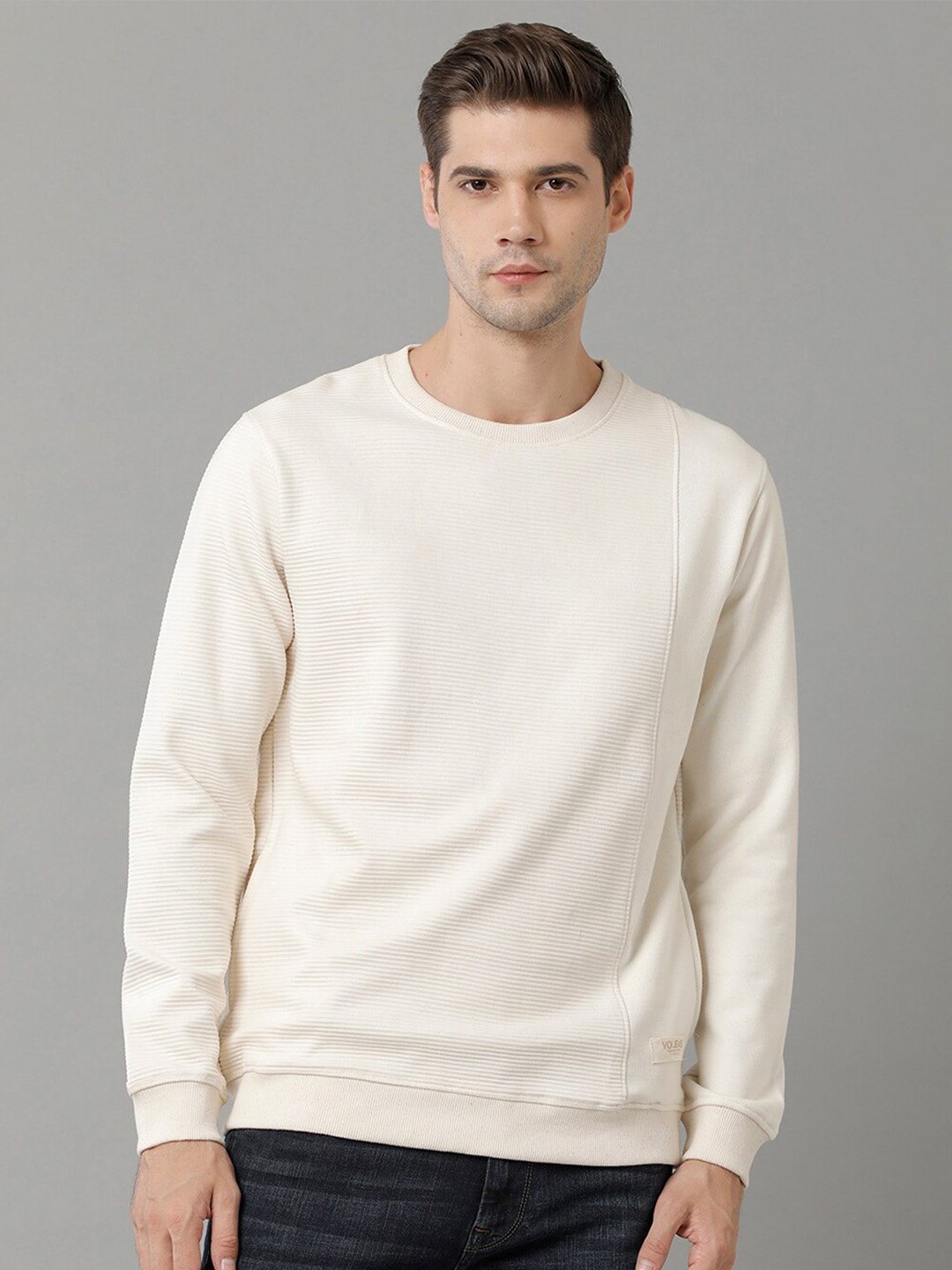 

Voi Jeans Cotton Pullover Sweatshirt, Beige