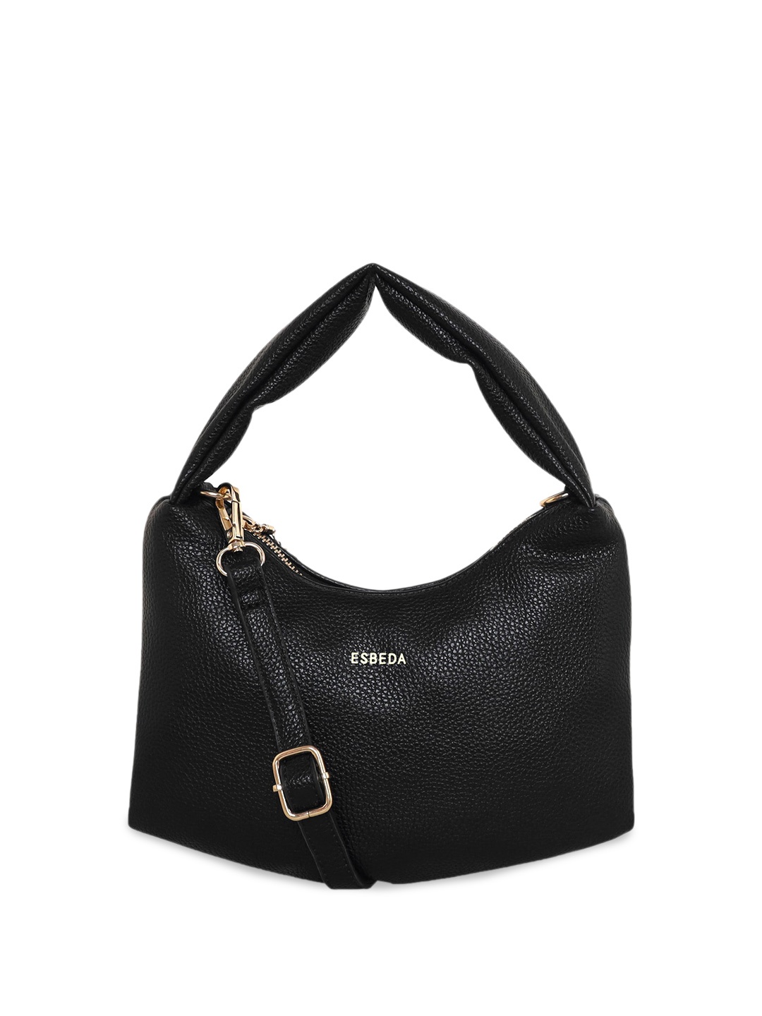 

ESBEDA Textured PU Structured Handheld Bag, Black