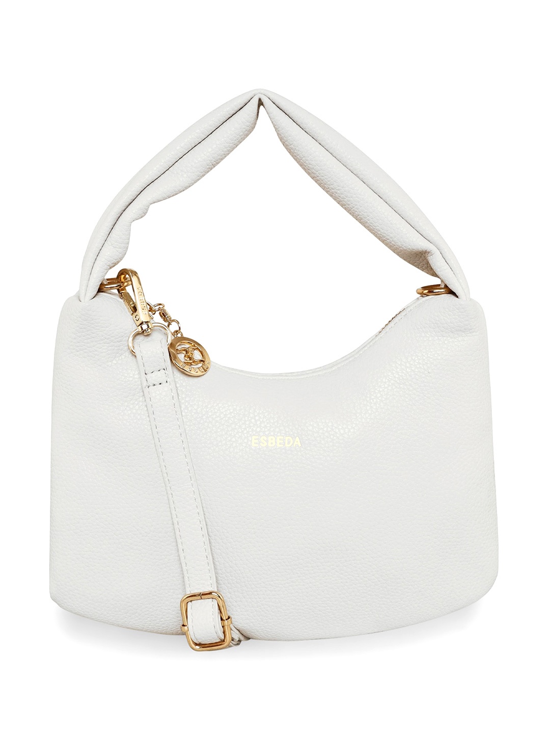 

ESBEDA Textured PU Structured Handheld Bag, White