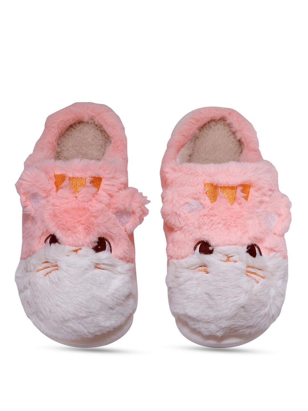 

Miscreef Women Cat Warm Winter Fur Room Slippers, Pink