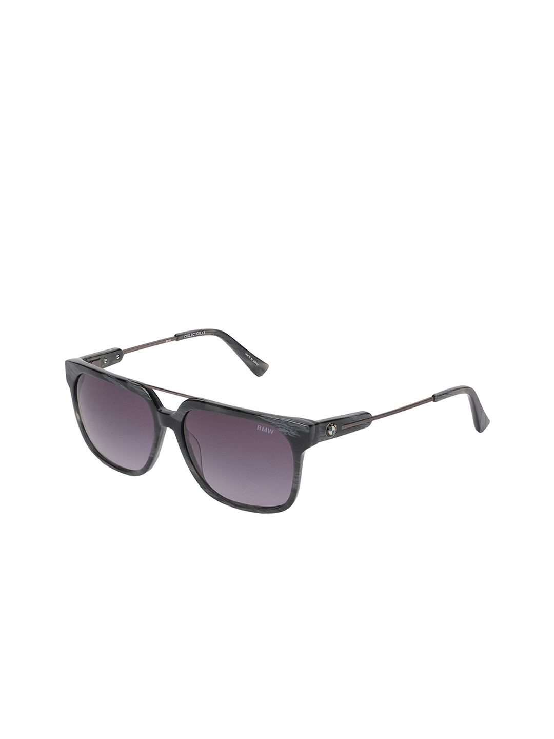 

BMW Men Full Rim Rectangle Sunglasses B6532 20, Purple