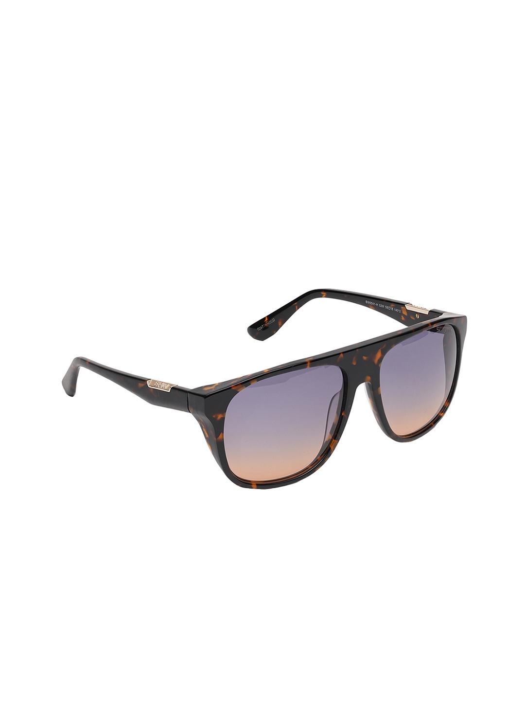 

BMW Unisex Brown Lens & Black Square Sunglasses, Purple