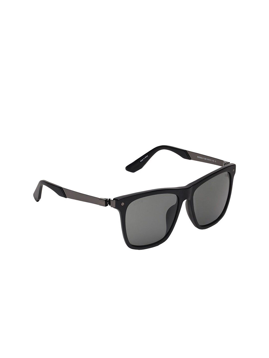 

BMW Men Rectangle Sunglasses with Polarised Lens BW0002-H 02D, Black