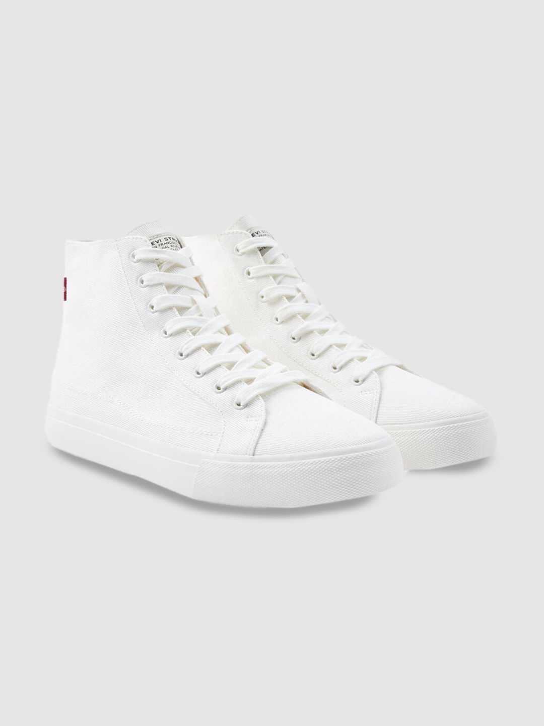 

Levis Men Mid-Top Lace-Up Sneakers, White