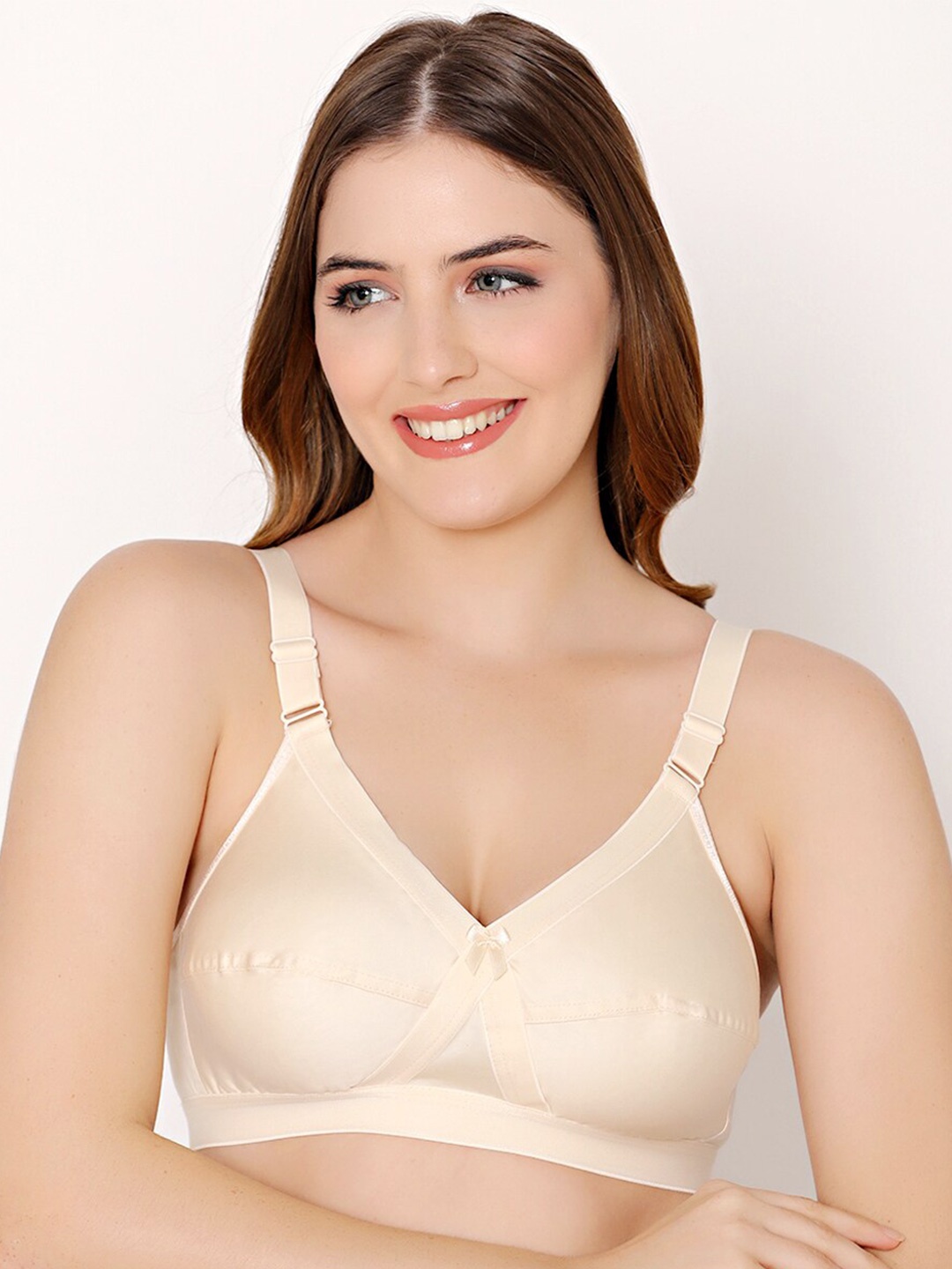 

Bodycare Full Coverage Non Padded Everyday Bra With All Day Comfort, Beige