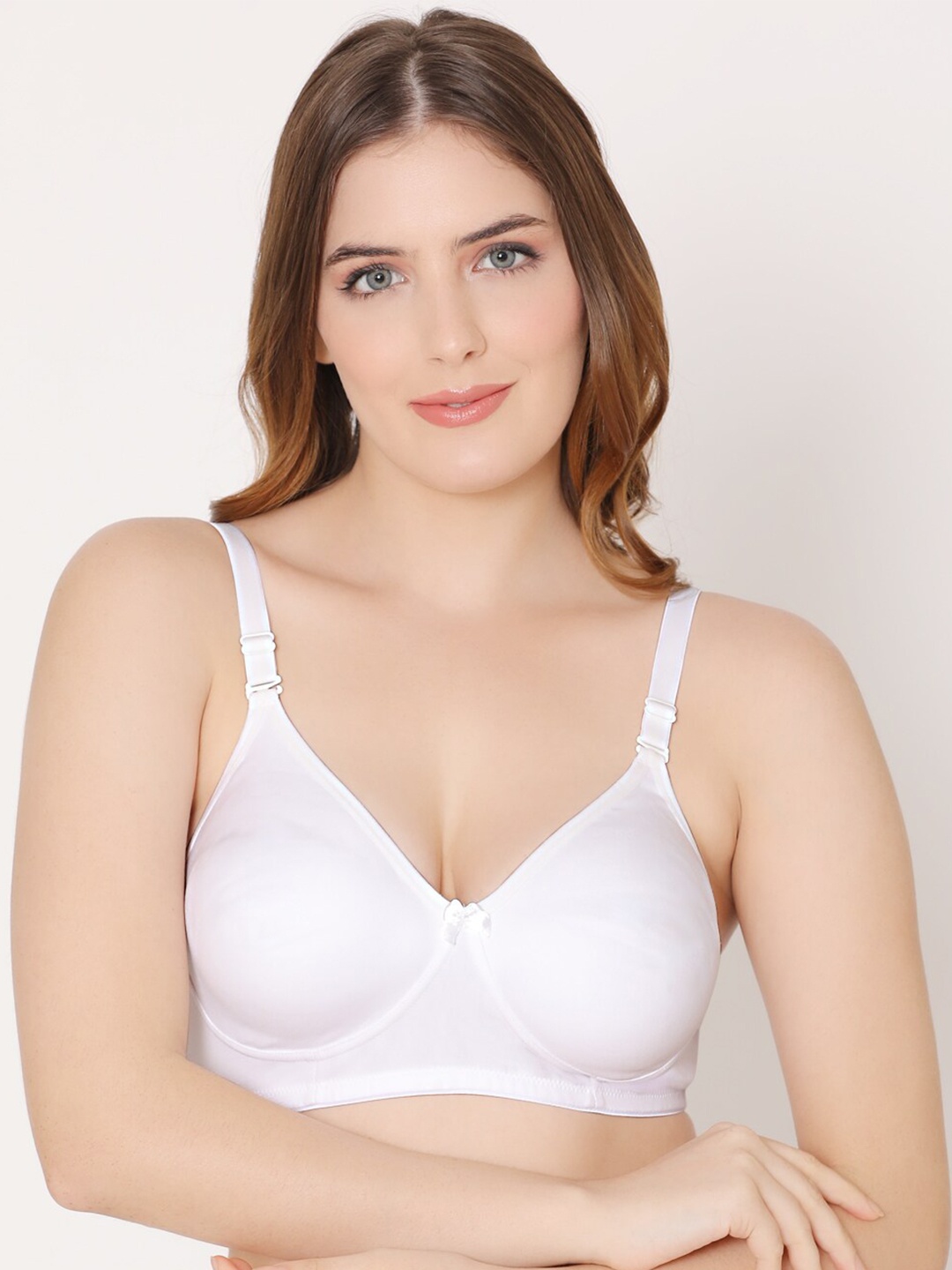 

Bodycare Full Coverage Non Padded Cotton Everyday Bra With All Day Comfort, White