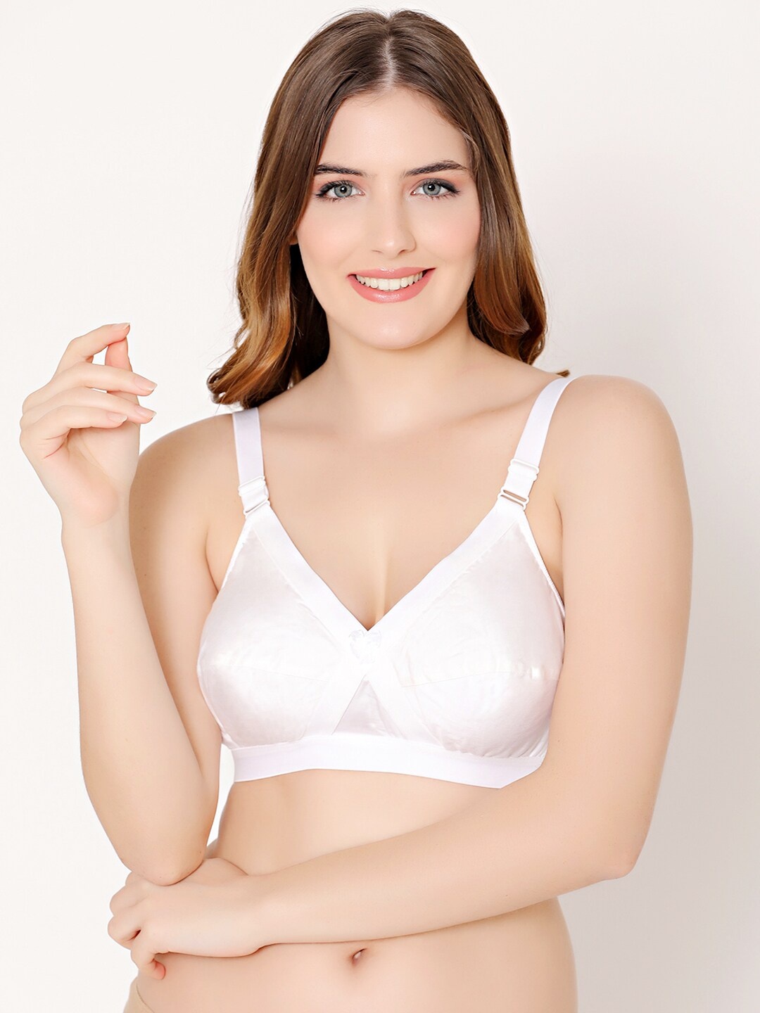 

Bodycare Non-Wired Non Padded Cotton Everyday Bra With All Day Comfort, White