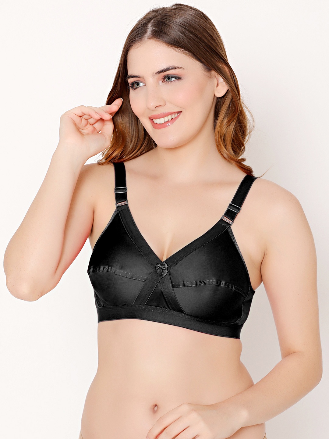 

Bodycare Full Coverage Bra With All Day Comfort, Black