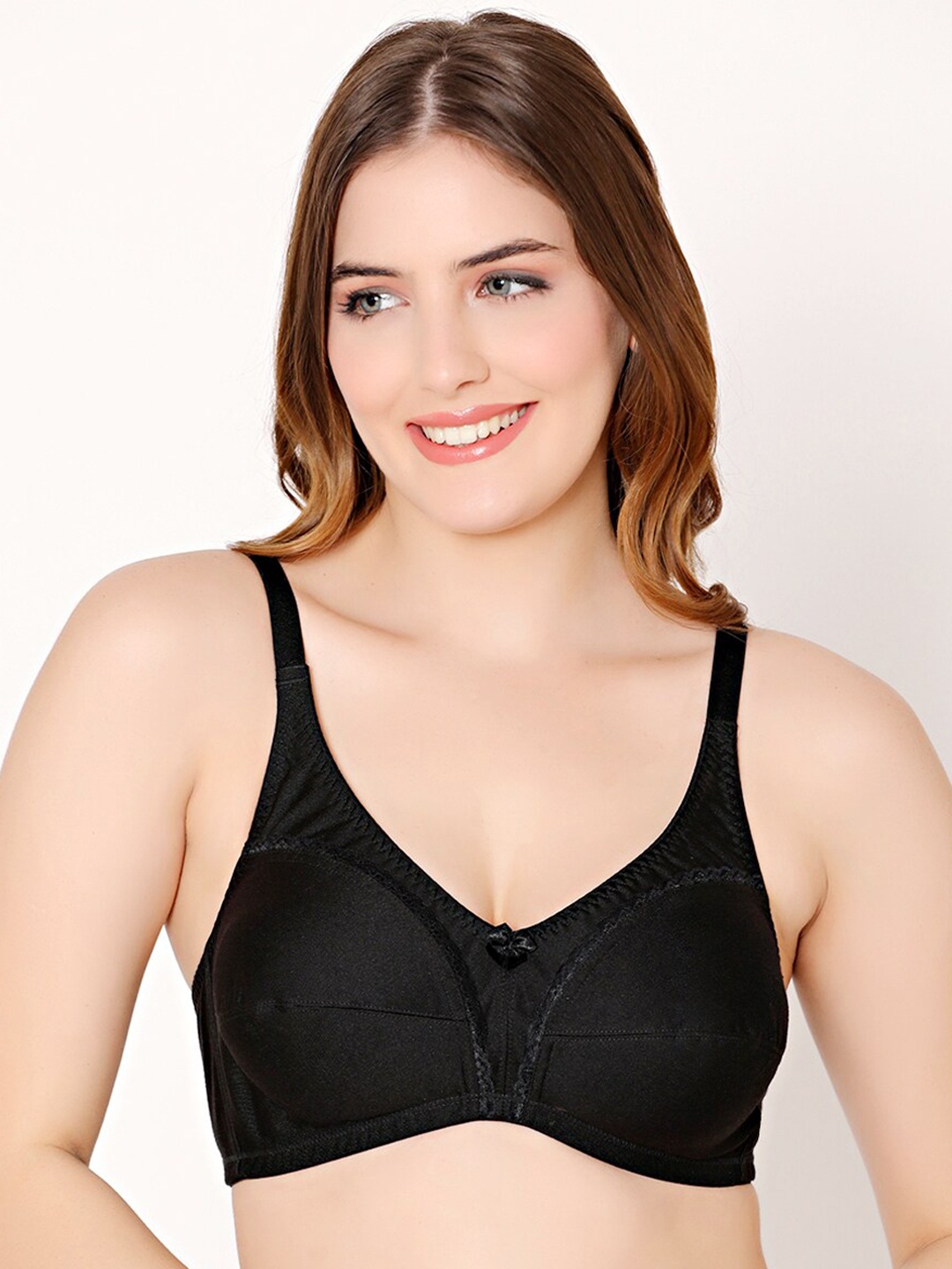 

Bodycare Full Coverage Non Padded Bra With All Day Comfort, Black