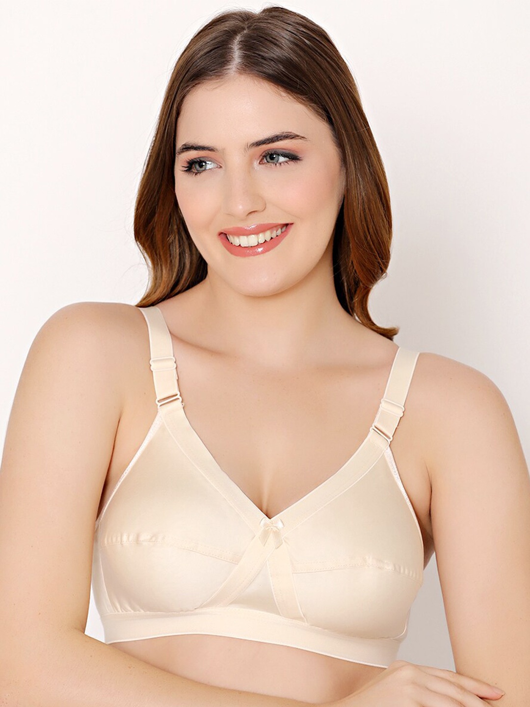 

Bodycare Full Coverage Non Padded Everyday Bra With All Day Comfort, Beige