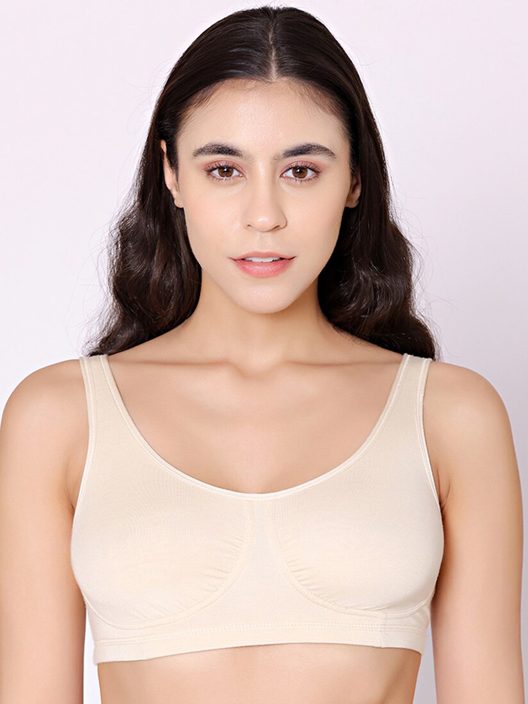 

Bodycare Full Coverage Heavily Padded Modal Bra With All Day Comfort, Beige