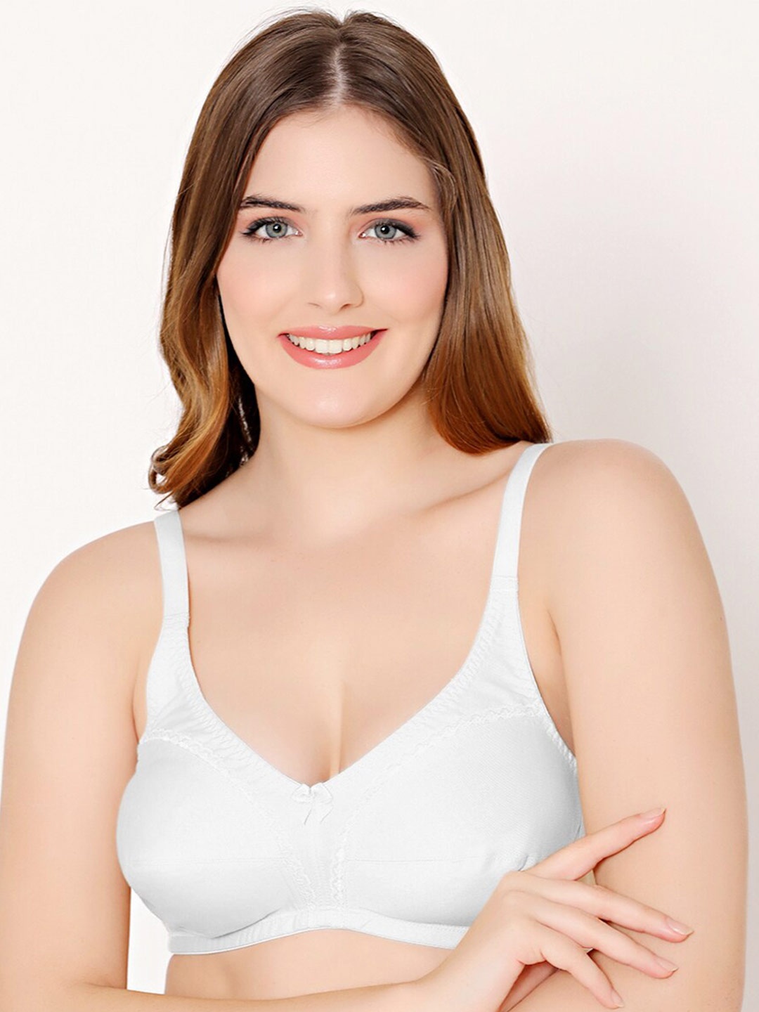 

Bodycare Full Coverage Non Padded Seamless Everyday Bra With All Day Comfort, White
