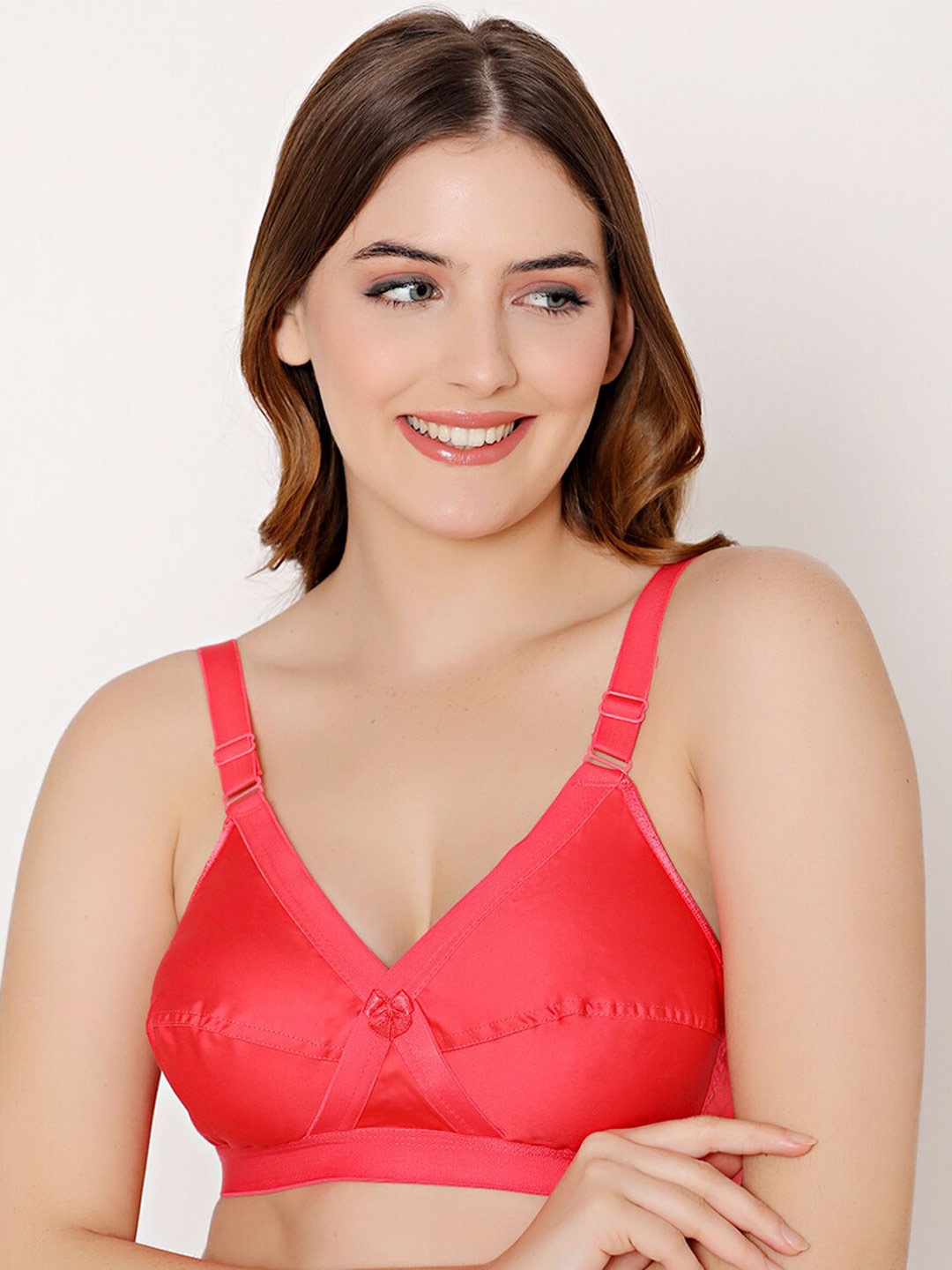 

Bodycare Full Coverage Non-Wired Non-Padded Everyday Bra With All Day Comfort, Coral