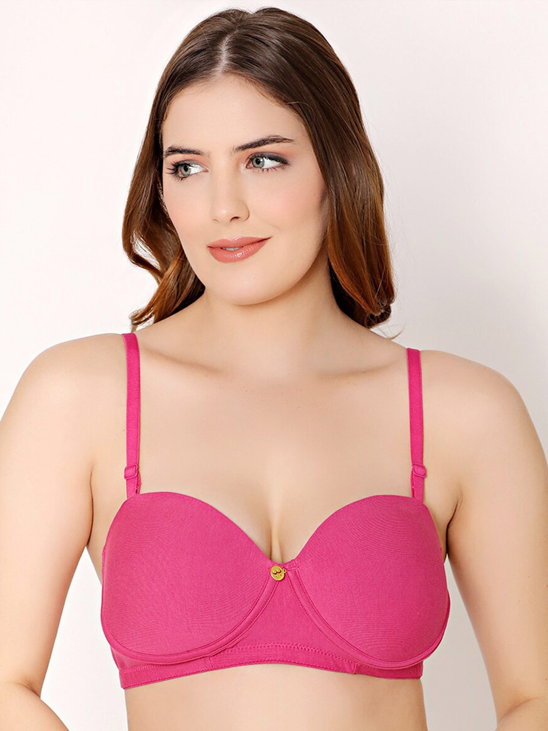 

Bodycare Full Coverage Heavily Padded Bra With All Day Comfort, Fuchsia