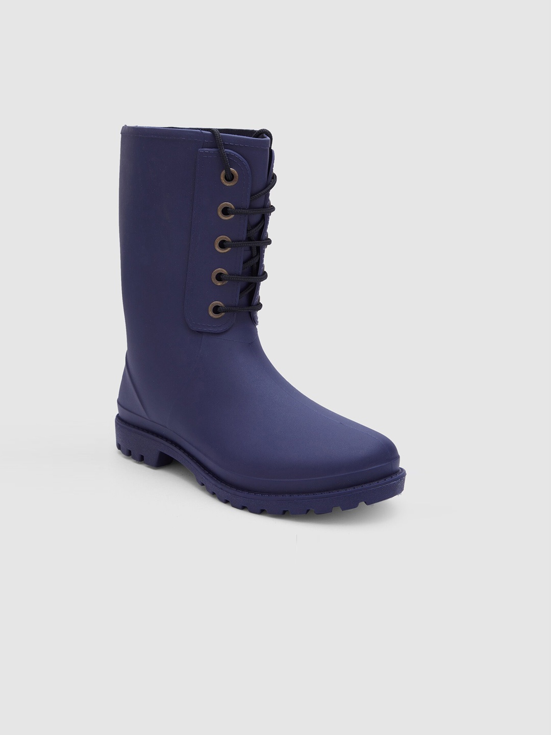 

Sole To Soul Women Mid-Top Rain Boots, Navy blue