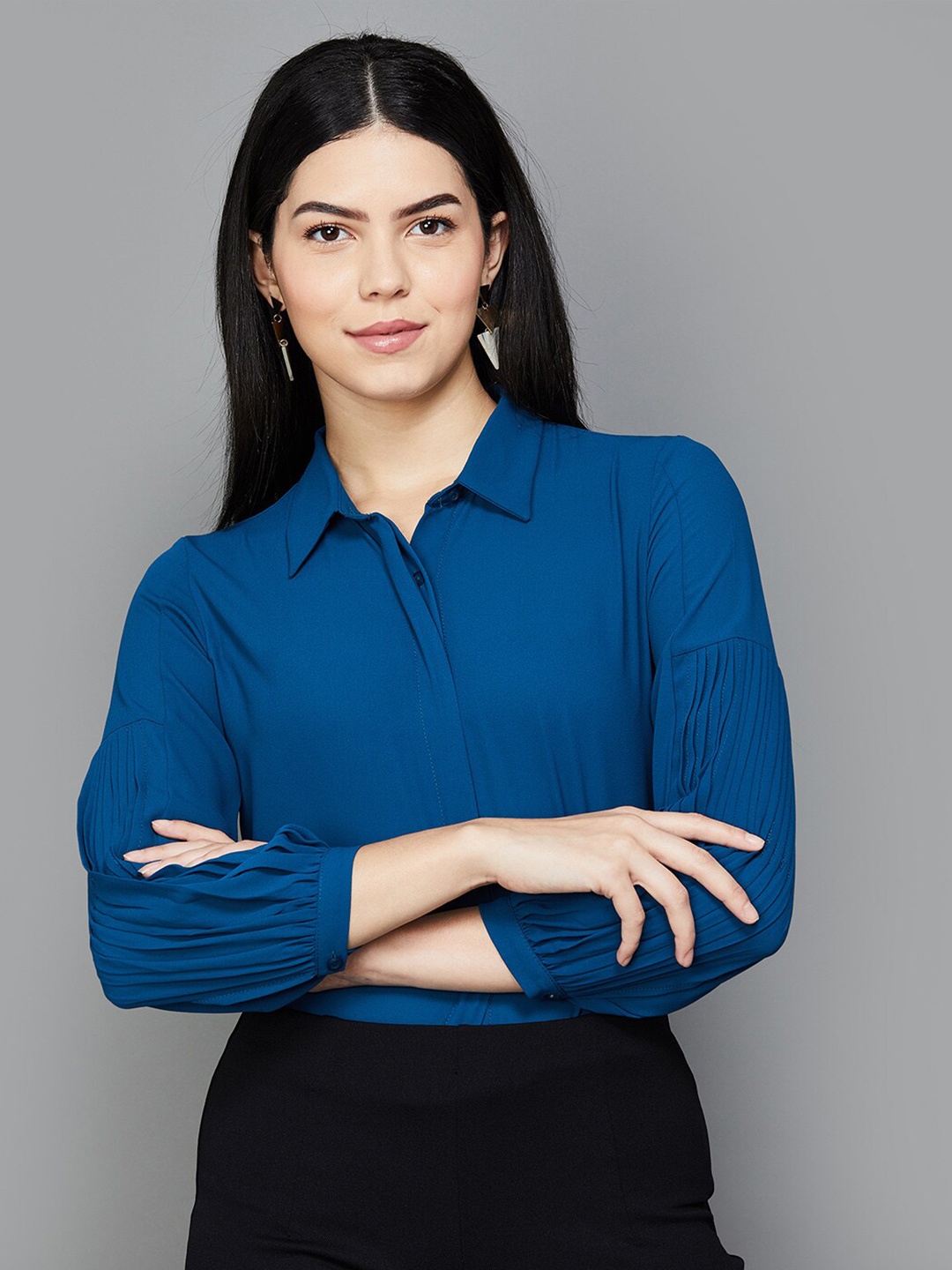 

CODE by Lifestyle Shirt Style Top, Teal