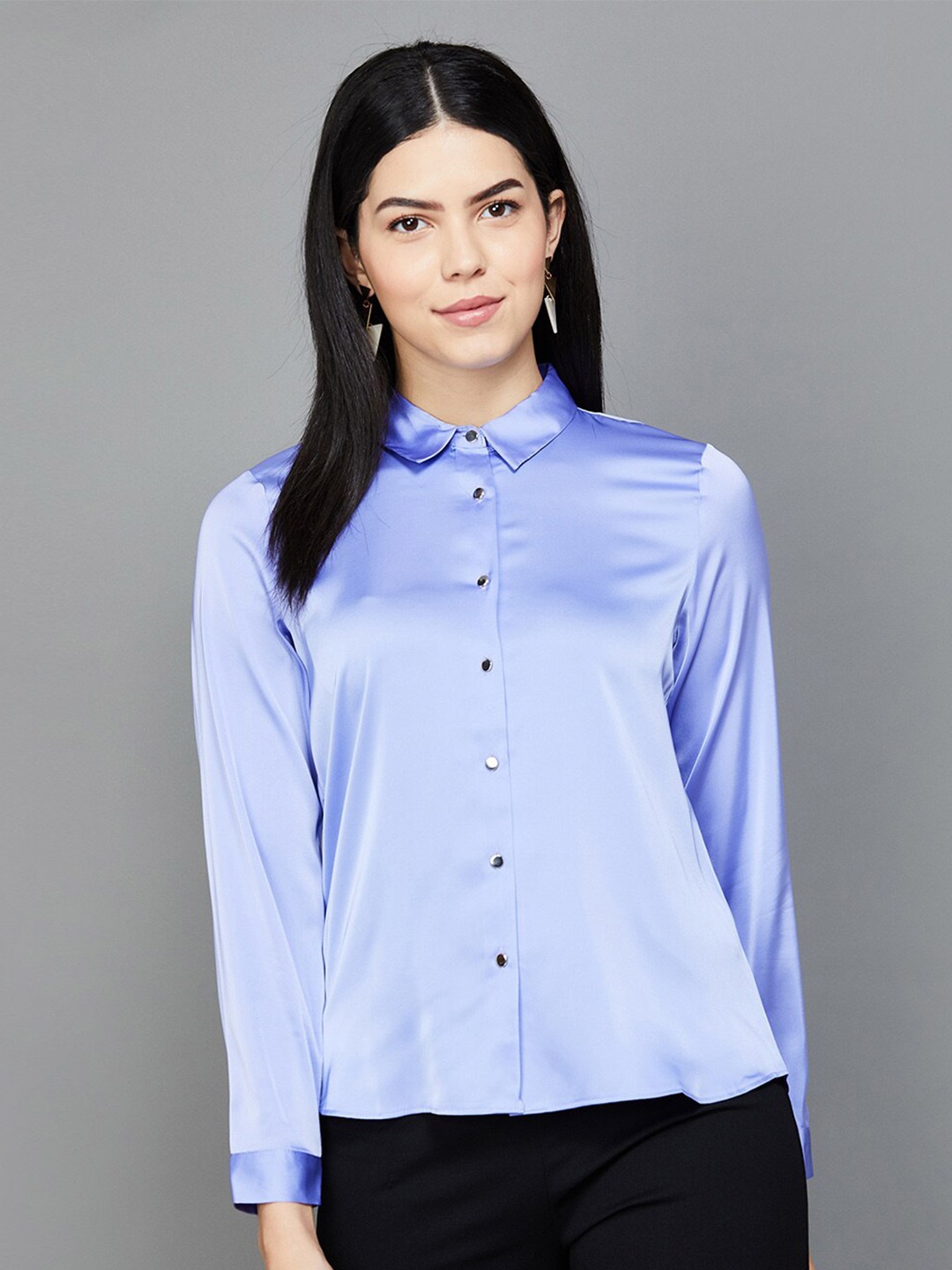 

CODE by Lifestyle Shirt Style Top, Lavender