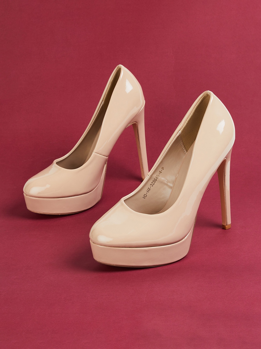 

CODE by Lifestyle Round Toe Stiletto Pumps, Beige