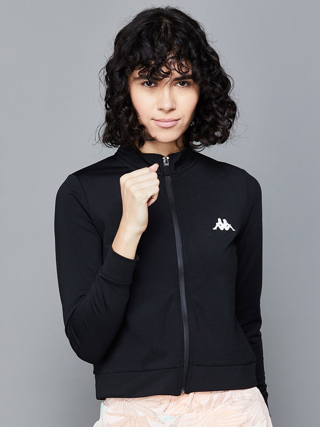 

Kappa Mock Collar Sweatshirt, Black