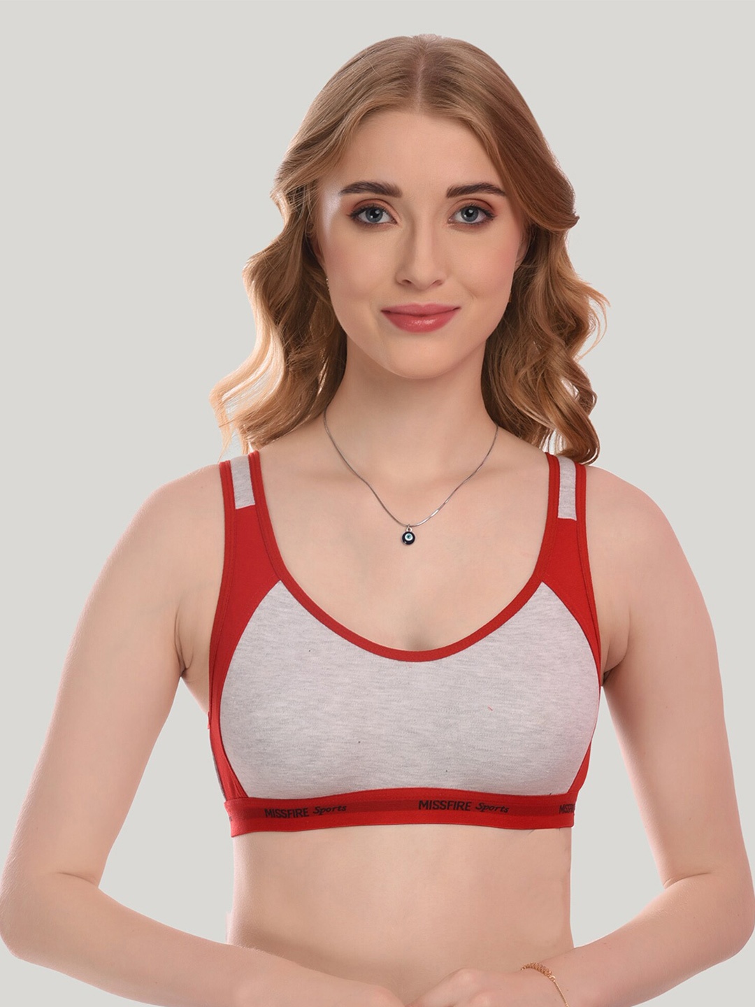

SMARTERKIDS Full Coverage Underwired All Day Comfort Cotton Bra, Red