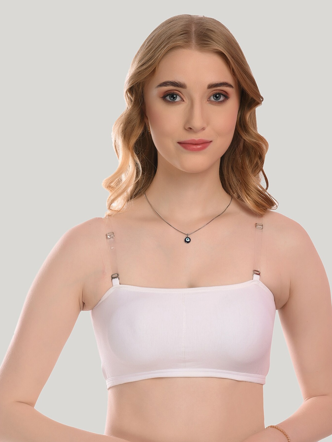 

SMARTERKIDS Full Coverage Lightly Padded Dry Fit Everyday Bra With All Day Comfort, White