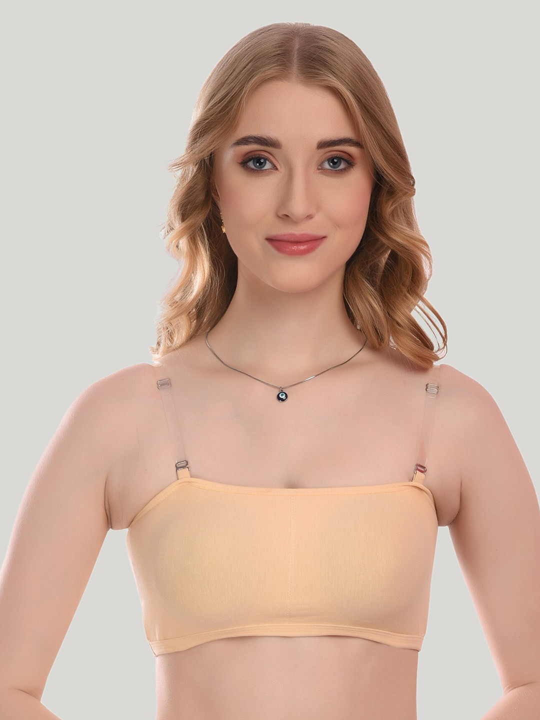

SMARTERKIDS Full Coverage Lightly Padded Dry Fit Everyday Bra With All Day Comfort, Beige