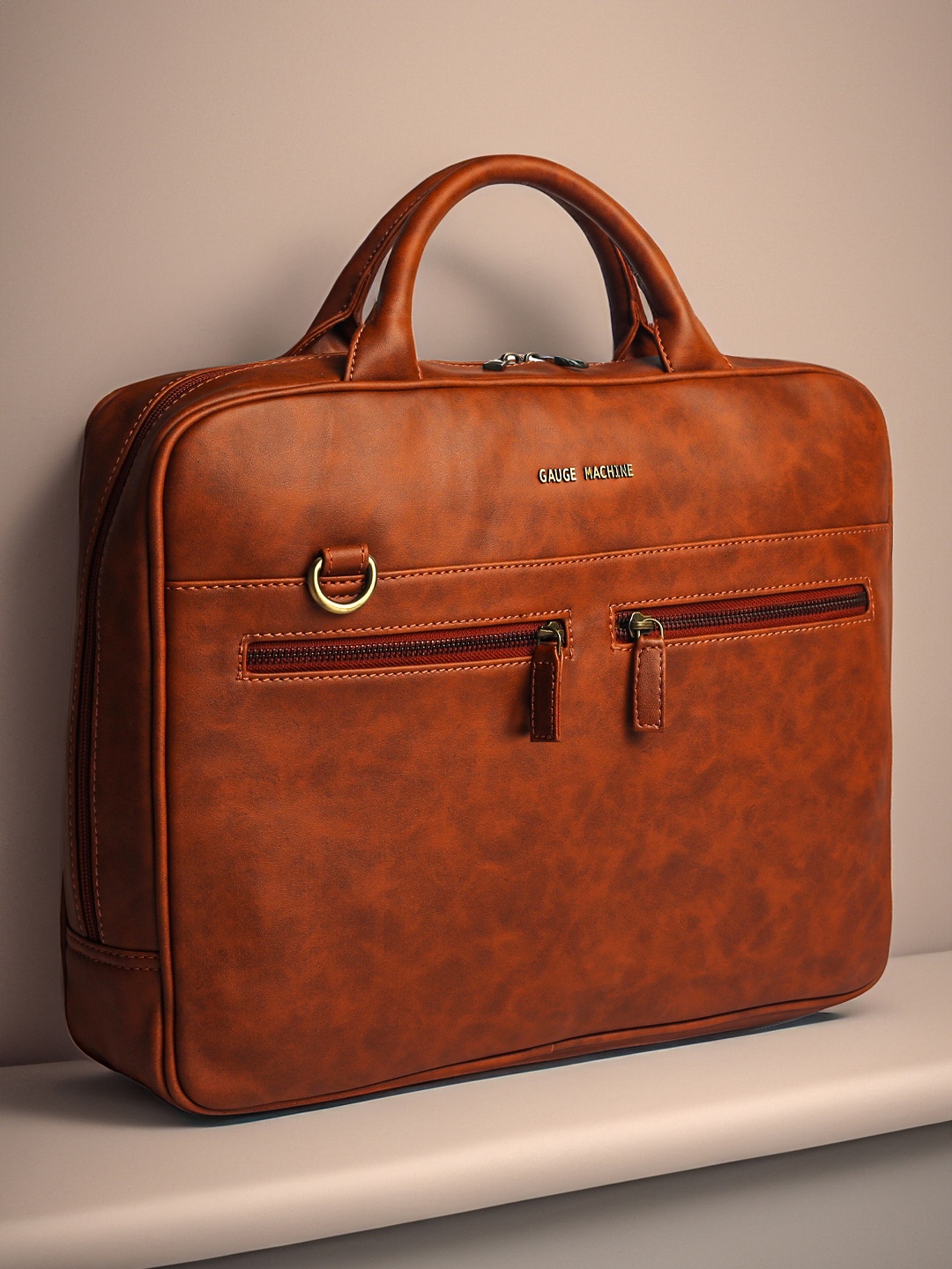 

Gauge Machine 16" Tan Laptop Bag