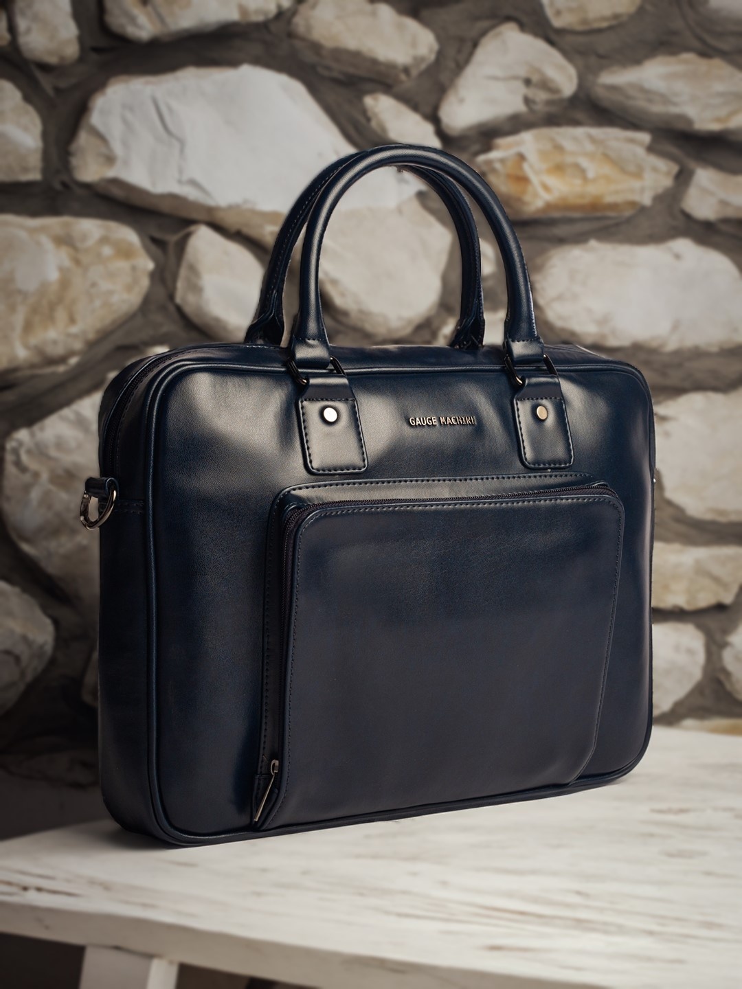 

Gauge Machine 16" Blue Laptop Messenger Bag with Detachable Strap