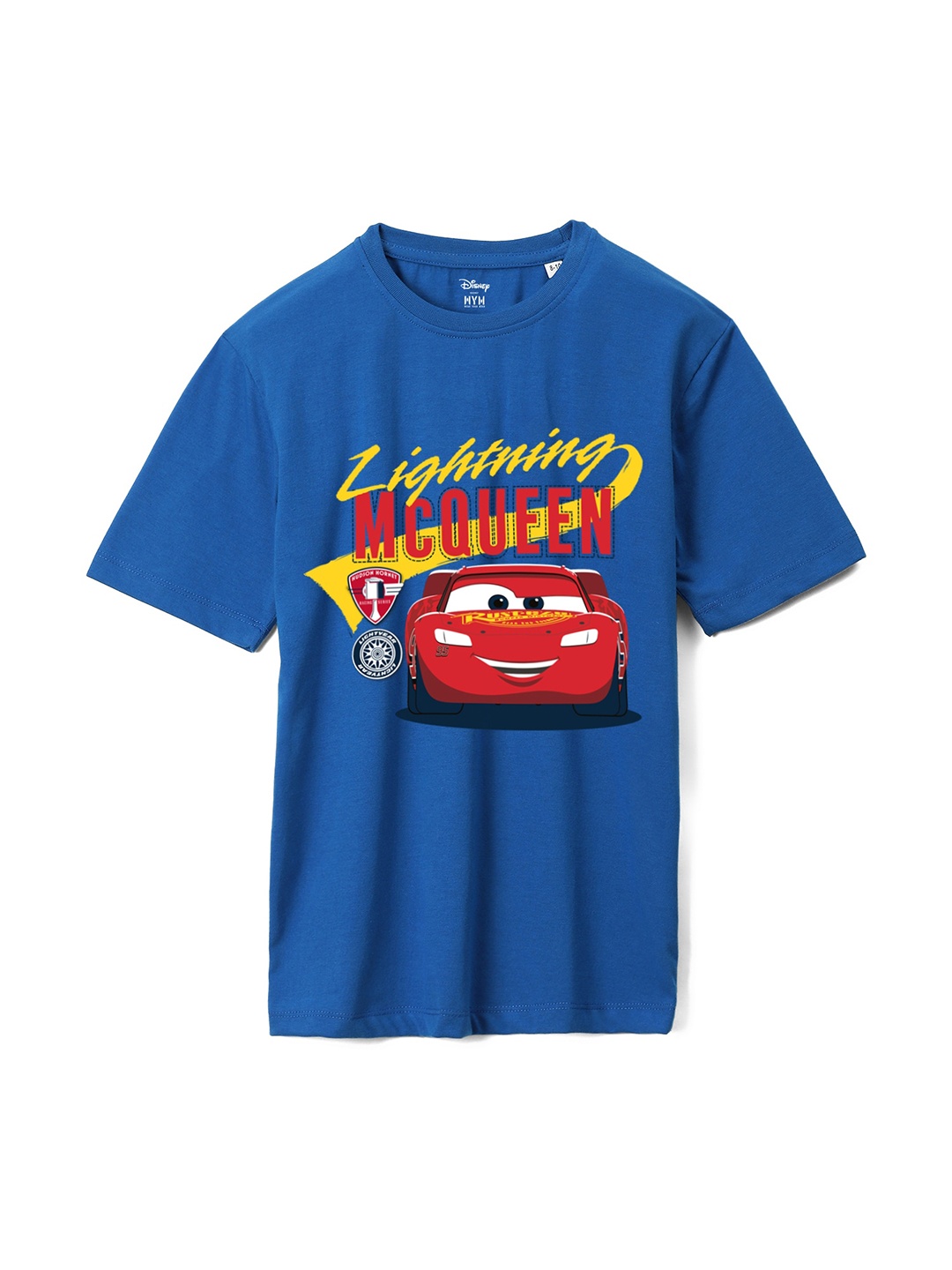 

Wear Your Mind Boys Cars Printed Oversized Pure Cotton T-shirt, Blue