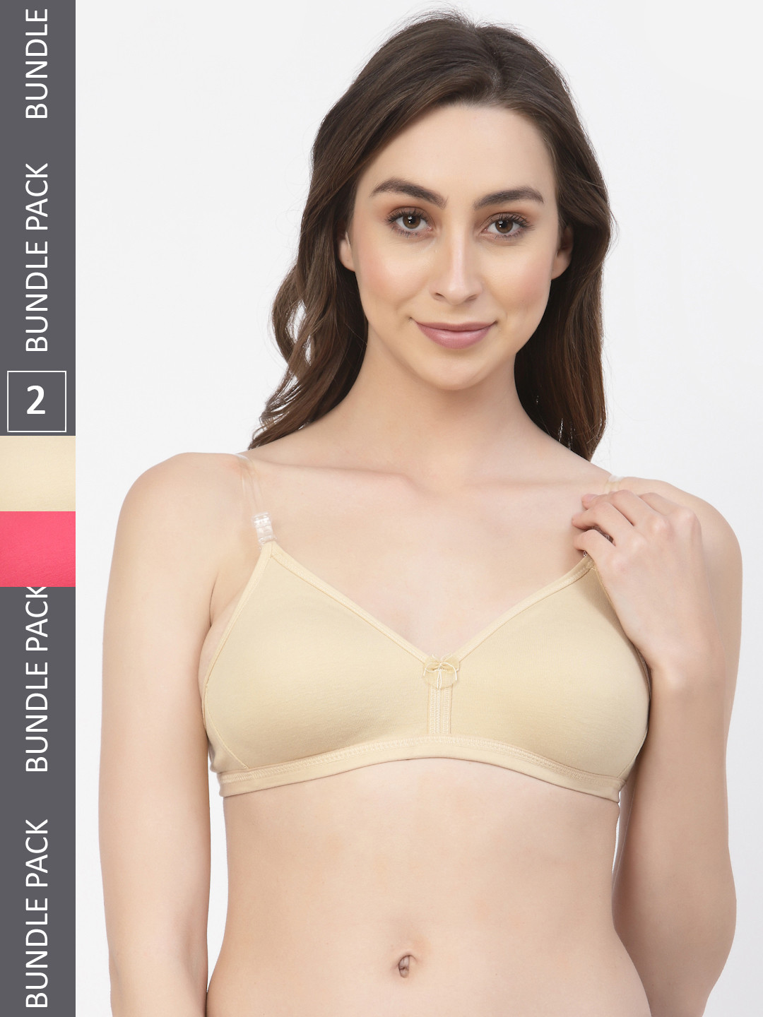 

Floret Pack Of 2 T-Shirt Bras T3005, Beige