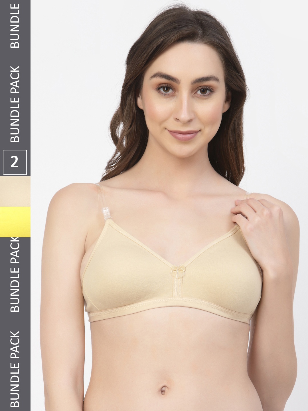 

Floret Pack Of 2 T-Shirt Bras T3005, Beige