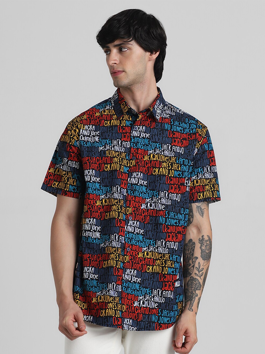 

Jack & Jones Men Multicoloured Floral Opaque Printed Casual Shirt, Multi