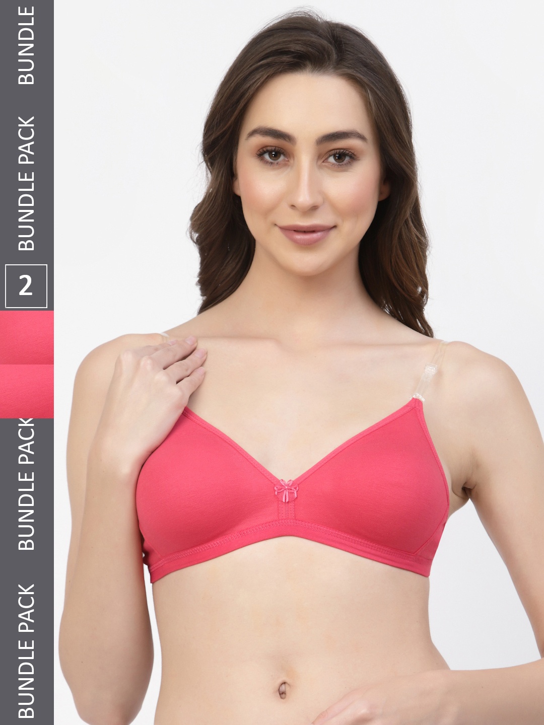 

Floret Pack Of 2 Pink T-Shirt Bras T3005