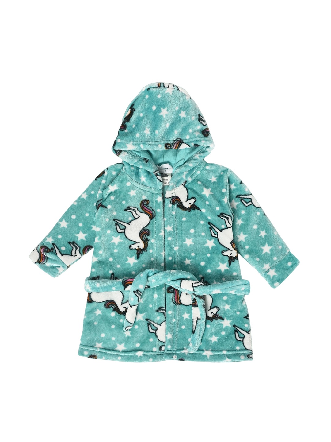 

MiArcus Kids Printed Bath Robe, Green