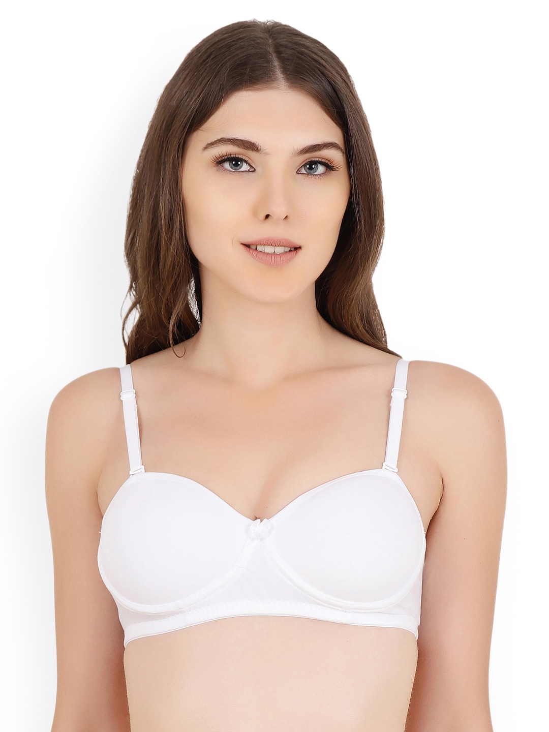

Floret Women White Solid Minimizer Bra