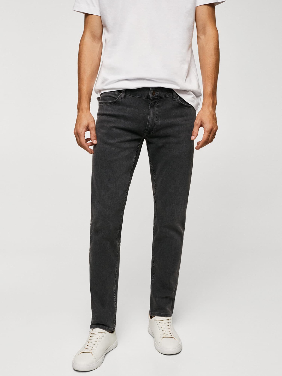 

MANGO MAN Slim Fit Ultra Soft Touch Stretchable Jeans, Charcoal
